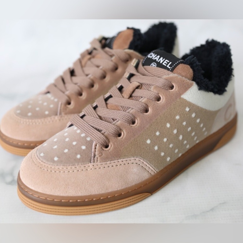 Chanel Interlocking CC Logo Sneakers Retail $1095 plus tax